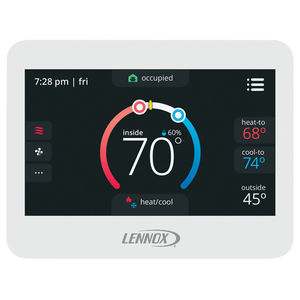 termostato programable / electrónico / de pared / para sistema de ventilación