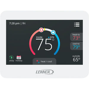 termostato programable / electrónico / de pared / para sistema de ventilación