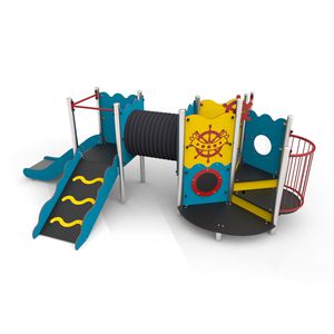 estación de juego para parque infantil / de metal / de PEAD / de HPL