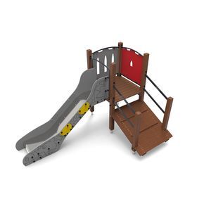 tobogán recto / para parque infantil