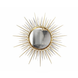 espejo de pared / de diseño original / profesional / de latón