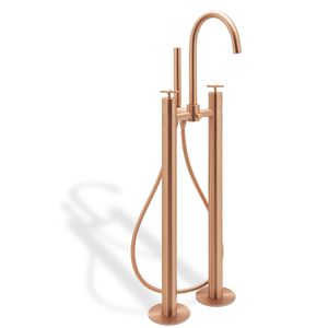 grifo monomando para bañera / para suelo / de latón / de baño