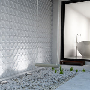 baldosa de exterior / de pared / de gres porcelánico / con motivos geométricos