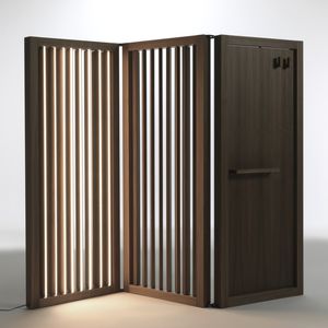 separador de espacios de madera