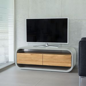 mueble de televisión moderno / lowboards / para habitación de hotel / de roble