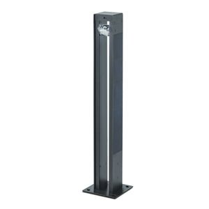 bolardo de iluminación de jardín / para espacio público / moderno / de metal