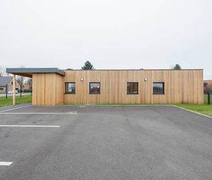 edificio prefabricado / pasivo / de madera / para guardería