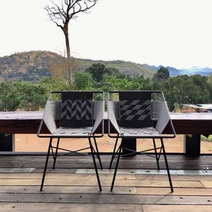 silla moderna / reciclable / respetuosa con el medioambiente / de acero