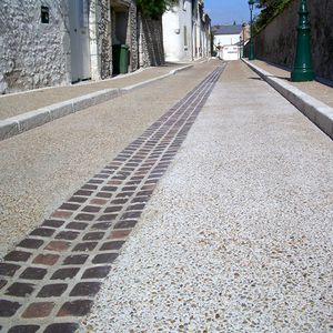 canal de drenaje pavé / para calle / de hormigón de alto rendimiento / con pendiente