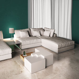 mesa de centro / de diseño original / de MDF lacado / de roble natural