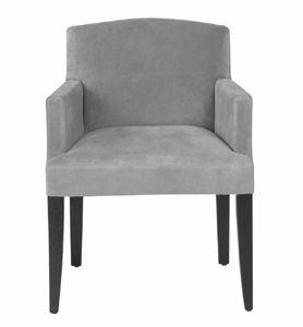 sillón moderno / de haya / de tela / de cuero