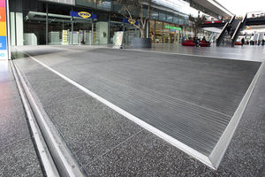 alfombra de entrada para edificio público / para oficina / de aluminio / con perfil