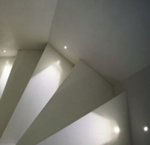 luminaria empotrable de pared / LED / rectangular / de aluminio pintado