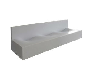lavabo múltiple / sobre encimera / rectangular / de Corian®