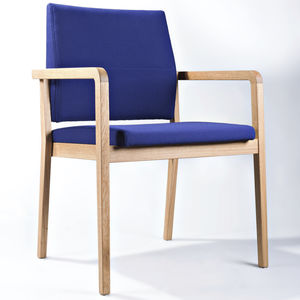 silla de visita moderna / conectable / apilable / tapizada