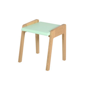 taburete moderno / de roble / de madera maciza / de nogal