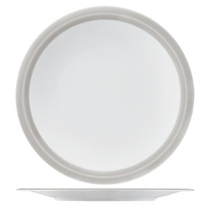 plato de servicio / redondo / de porcelana / con motivos
