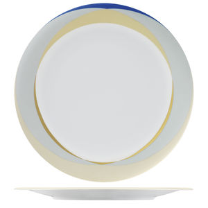 plato de servicio / redondo / de porcelana / con motivos