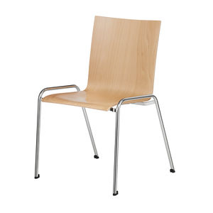 silla de conferencia apilable / con reposabrazos / tapizada / módulos