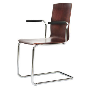 silla de conferencia moderna / tapizada / con reposabrazos / cantilever