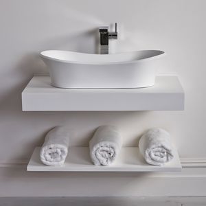 estantería mural / moderna / de fundición mineral / para baño
