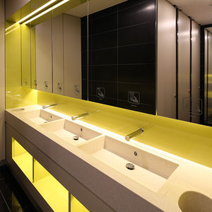 encimera de lavabo de mineral compuesto / de uso profesional