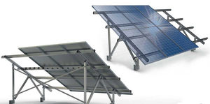 estructura de soporte en suelo / para módulo fotovoltaico