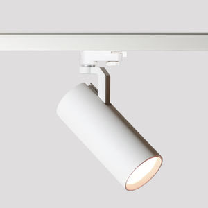 iluminación sobre riel LED / redonda / de aluminio / para el sector servicios