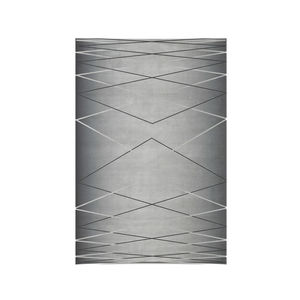 alfombra moderna / con motivos geométricos / de lana / rectangular