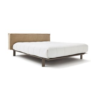 cama de matrimonio / individual / moderna / con cabecero de piel
