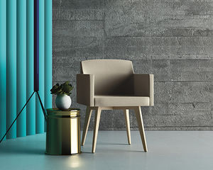 silla moderna / con reposabrazos / tapizada / ergonómica
