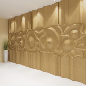 panel decorativo / de pared / de piedra natural / 3D