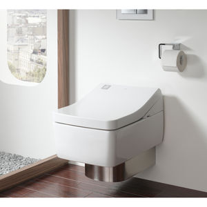 inodoro suspendido / de cerámica / con cisterna empotrada / Washlet®
