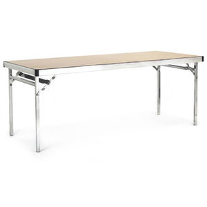 mesa moderna / aluminio / rectangular / redonda