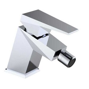 grifo monomando para bidé / de latón cromado / de baño / con 1 orificio
