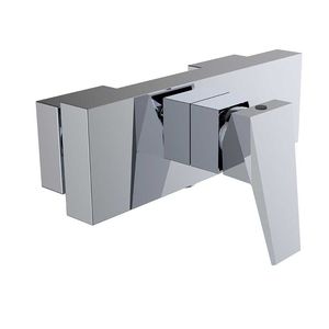 grifo monomando para ducha / de pared / de latón cromado / de baño