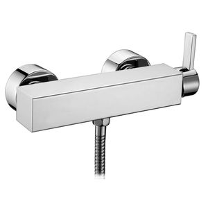 grifo monomando para ducha / de pared / de latón cromado / de baño