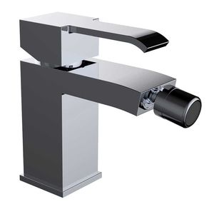 grifo monomando para bidé / de latón cromado / de baño / con 1 orificio