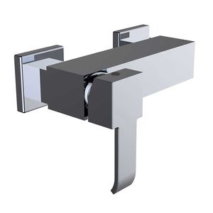 grifo monomando para ducha / de pared / de latón cromado / de baño