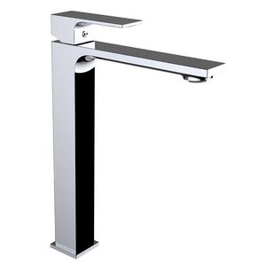 grifo monomando para lavabo / de latón cromado / de baño / con 1 orificio