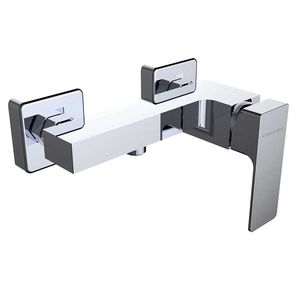 grifo monomando para ducha / de pared / de latón cromado / de baño
