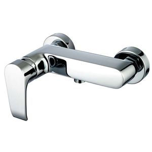 grifo monomando para ducha / de pared / de latón cromado / de baño