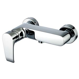 grifo monomando para ducha / de pared / de latón cromado / de baño