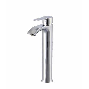 grifo monomando para lavabo / de latón cromado / de baño / con 1 orificio