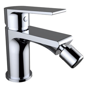 grifo monomando para bidé / de latón cromado / de baño / con 1 orificio