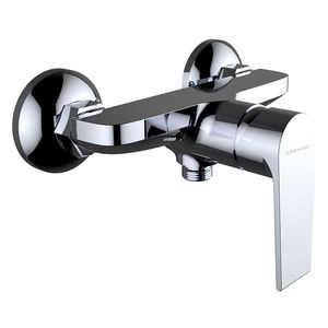 grifo monomando para ducha / de pared / de latón cromado / de baño