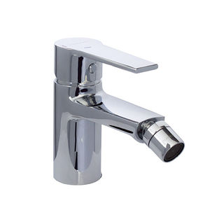 grifo monomando para bidé / de latón cromado / de baño / con 1 orificio