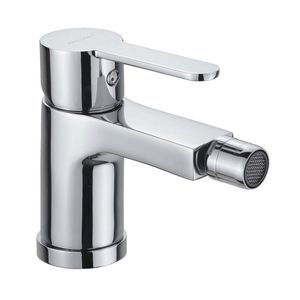 grifo monomando para bidé / de latón cromado / de baño / con 1 orificio