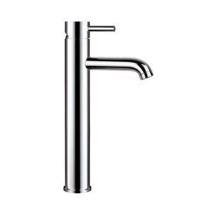 grifo monomando para lavabo / de latón cromado / de baño / con 1 orificio