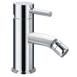 grifo monomando para bidé / de latón cromado / de baño / con 1 orificio